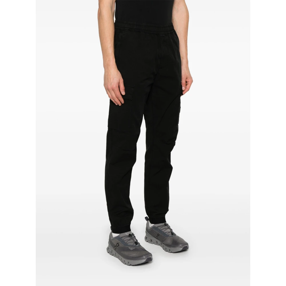 Stone Island Zwarte Cargo Jogger Broek Black Heren
