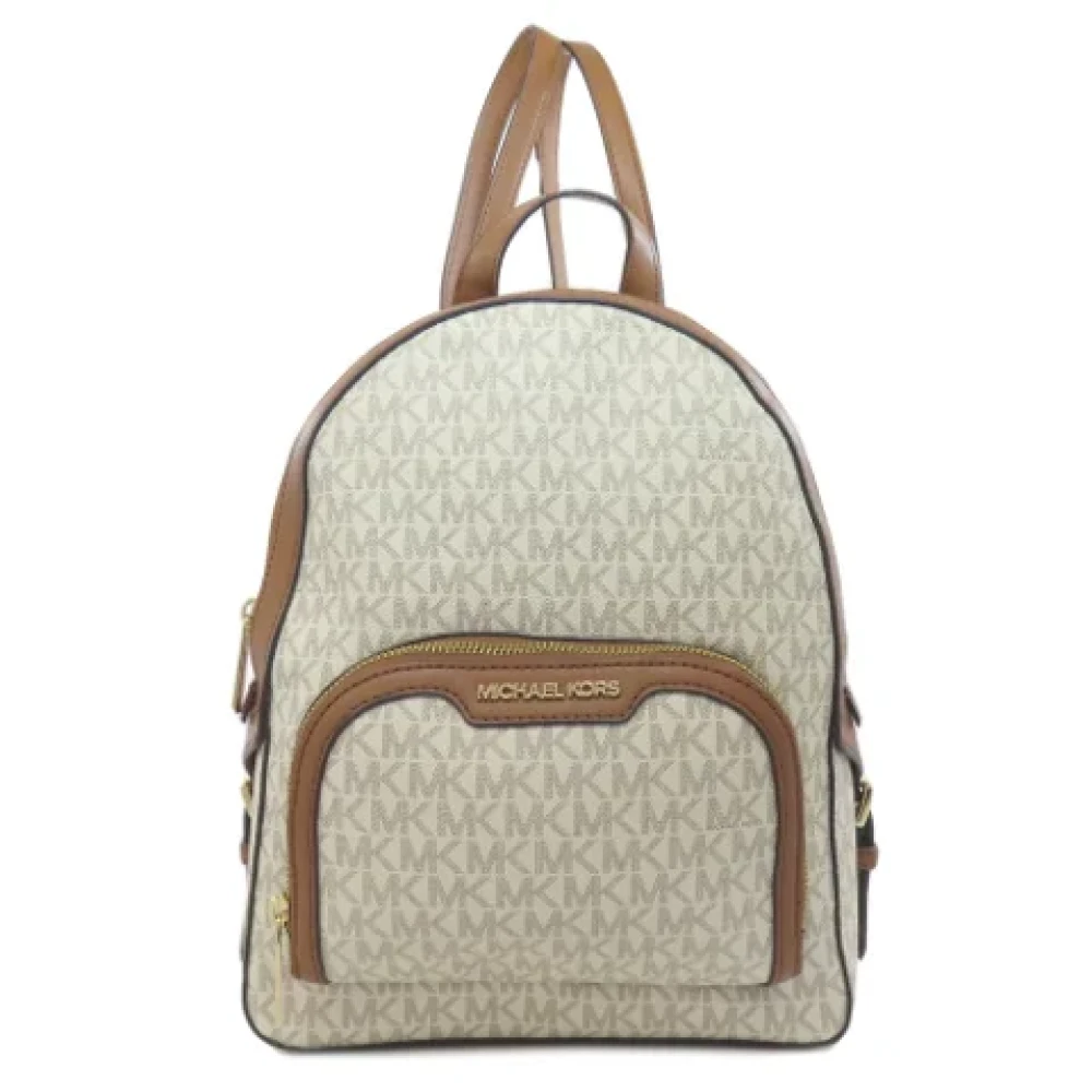 Michael Kors Pre-owned Fabric backpacks Beige Dames