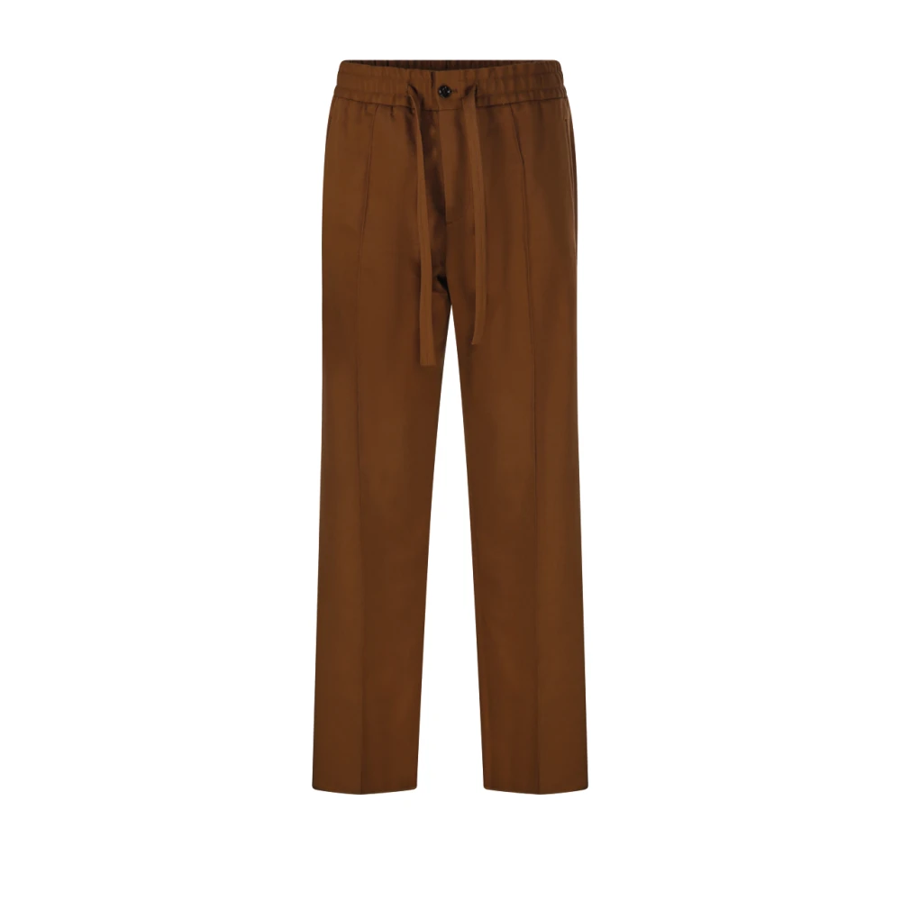 Valentino Brown C30 Pant - Male - Straight Trousers - M - Trousers