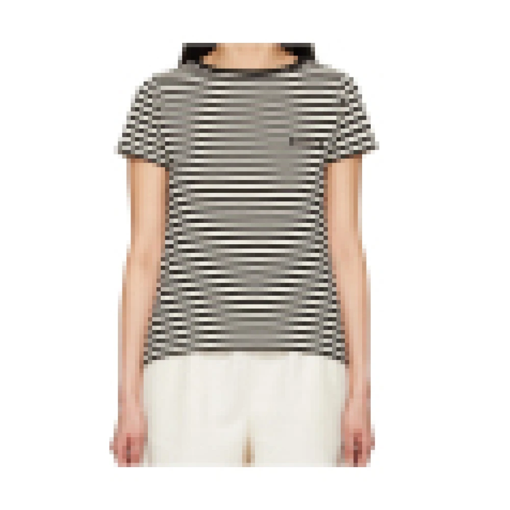 Moncler - Tops > T-Shirts - Black - Moncler - Modalova