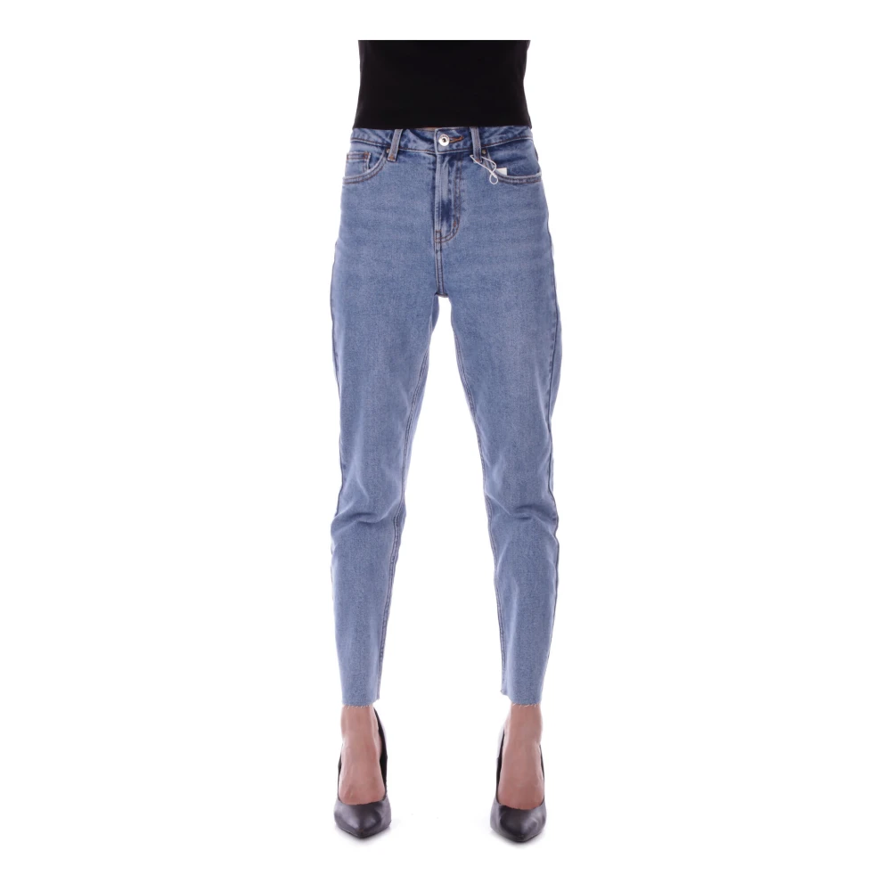 Only Women's Light Denim Jeans With Zipper Closure