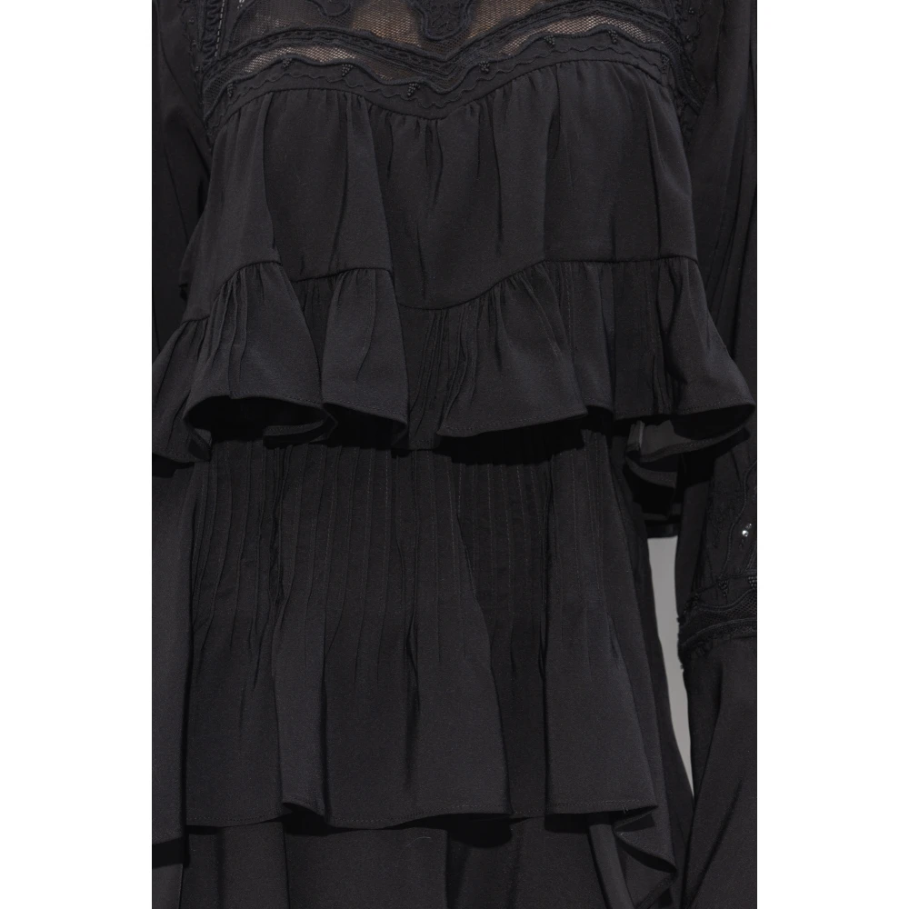 IRO Micha gelaagde jurk Black Dames