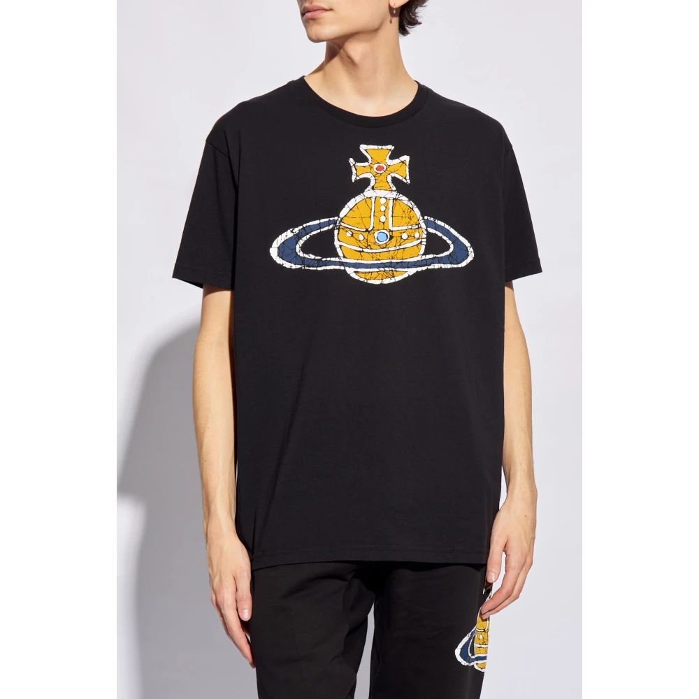 Vivienne Westwood Tijdmachine bedrukt T-shirt Black Heren