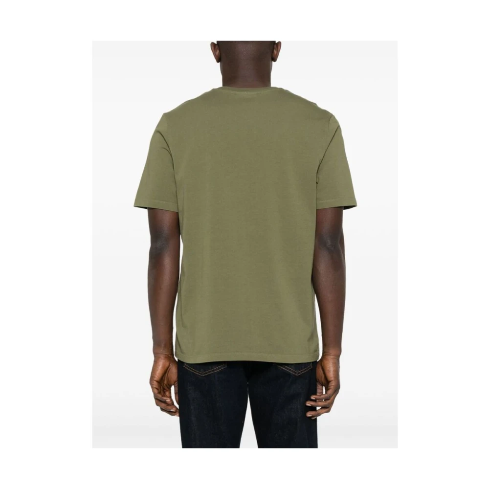 Maison Kitsuné Chillax Fox Geborduurd T-shirt Green Heren