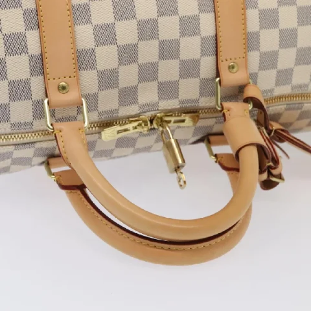Louis Vuitton Vintage Pre-owned Canvas travel-bags White Dames