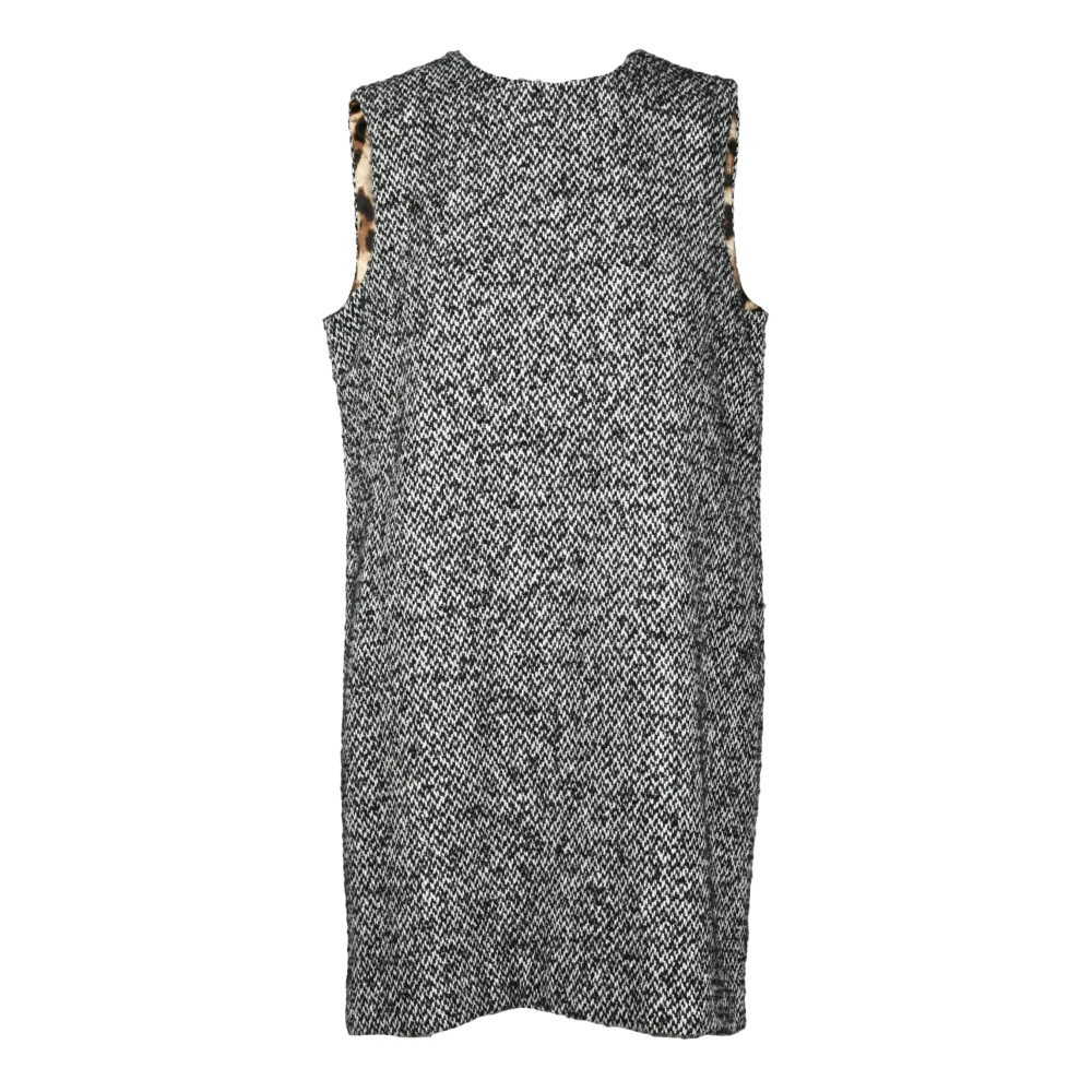 Dolce & Gabbana Wollen Blend Jurk voor Dames Gray Dames