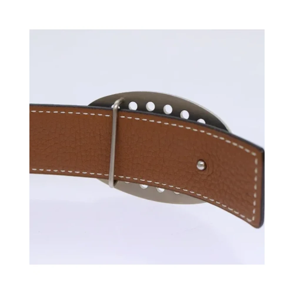 Hermès Vintage Pre-owned Leather belts Black Dames
