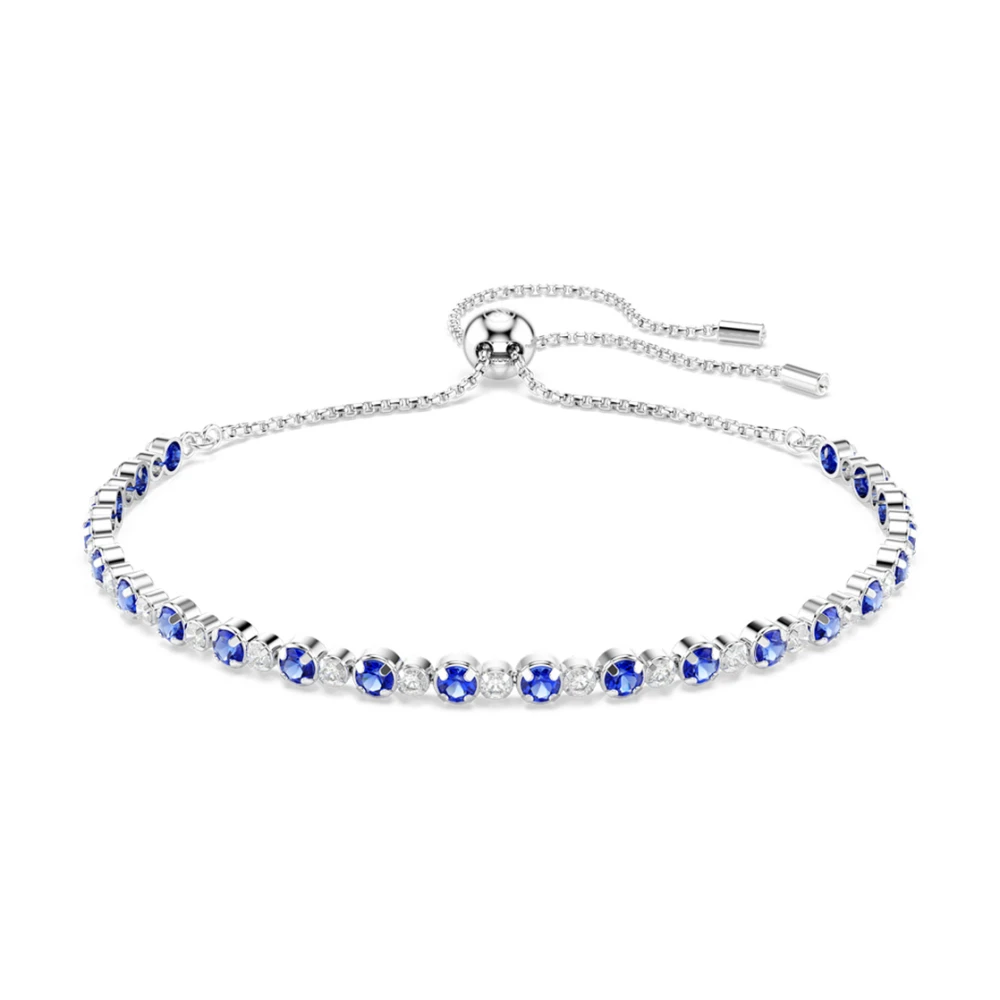 Swarovski Women's Blue Exquisite Metal Bracelet For Adults - Bracelets - One Size - Accessories