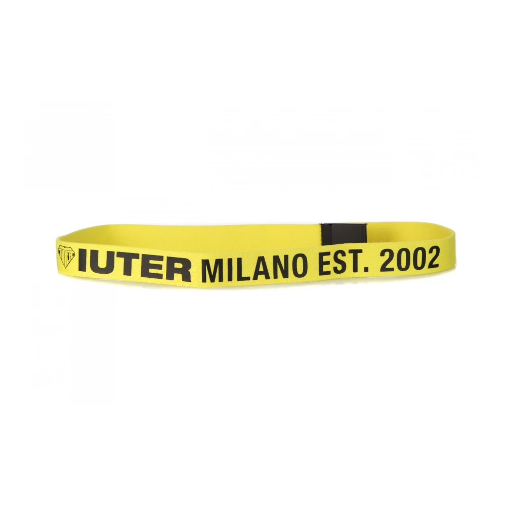 Iuter Gele Streetwear Riem Milano Est. 2002 Yellow Heren