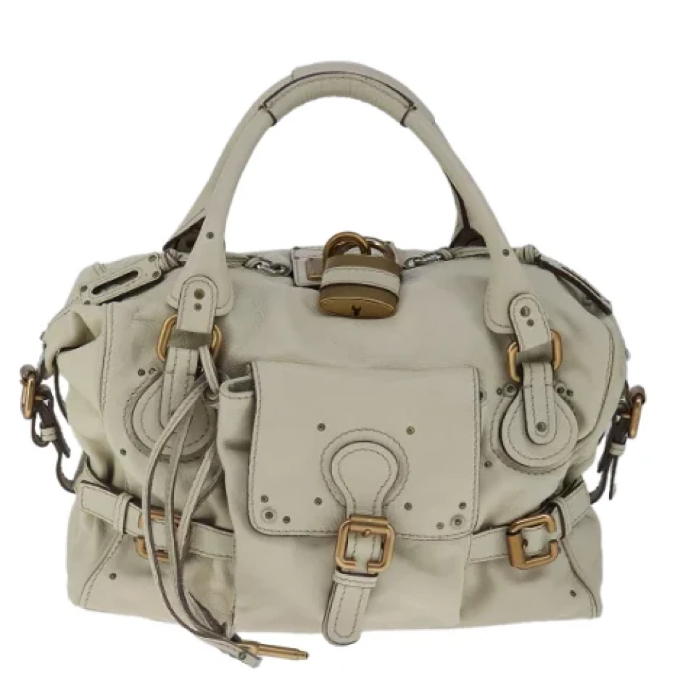 Chloé Pre-owned Leather handbags Beige Dames