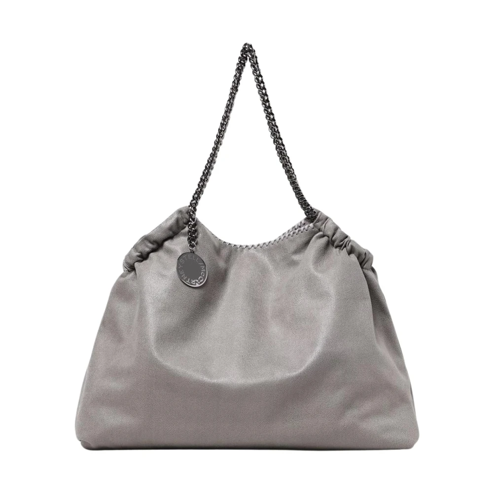 Stella Mccartney Vrouw Grijs Shaggy Deer Tote Bag