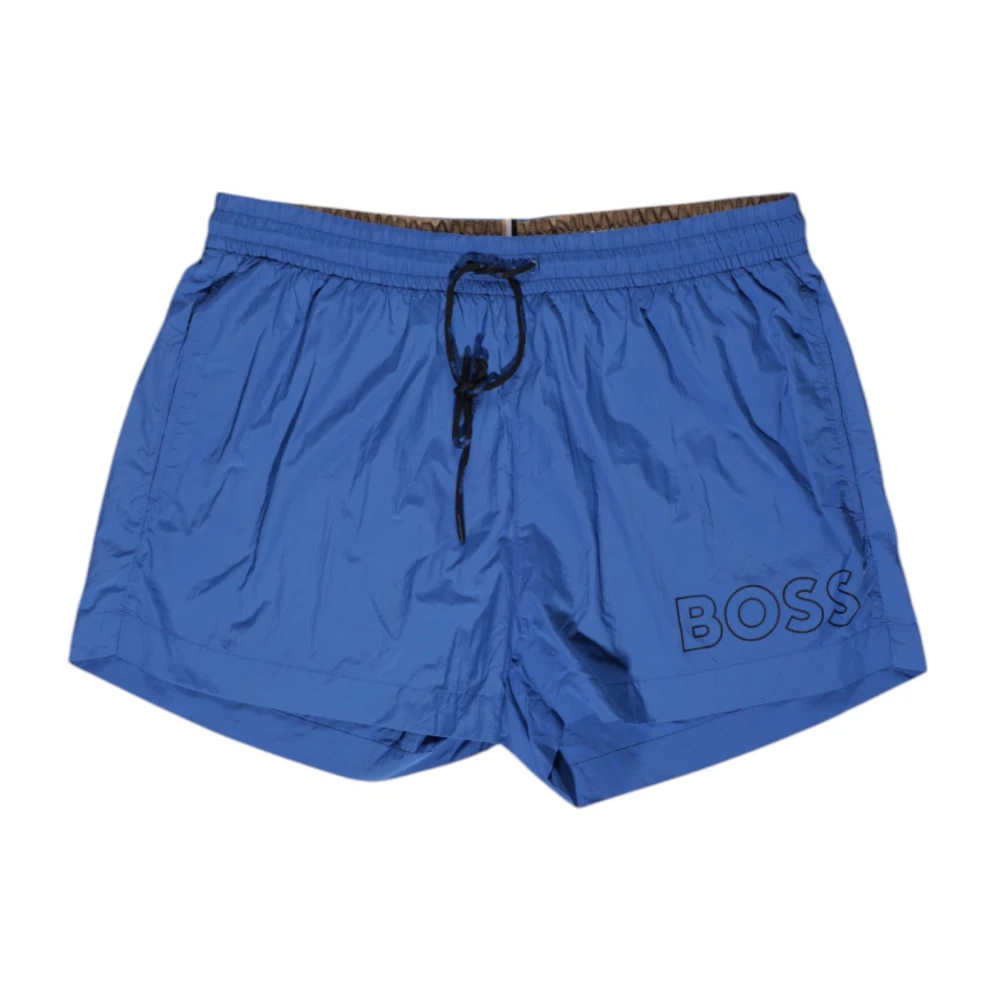 Hugo Boss Blauwe Polyamide Zwemkleding Collectie Herfst Winter Blue Heren