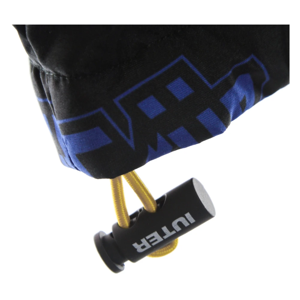 Iuter Zwarte Puffjas met Afneembare Capuchon Black Heren