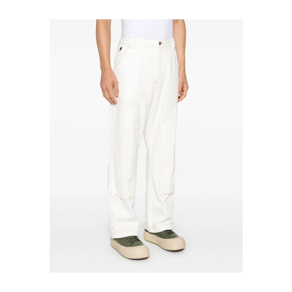 Icecream Beige Katoenen Canvas Broek Beige Heren