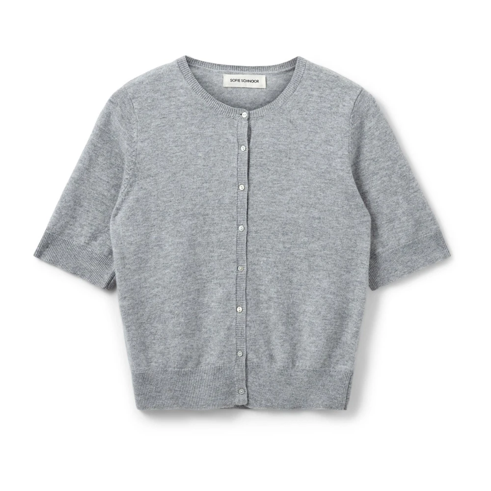 Sofie Schnoor Women's Gray T-Shirts - Cardigans - Xs - Knitwear