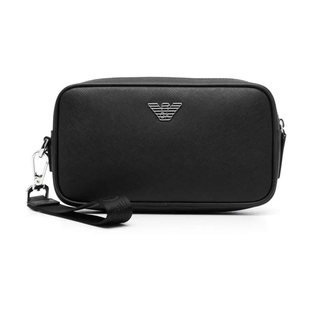 Emporio Armani Damen Schwarz Ledertasche