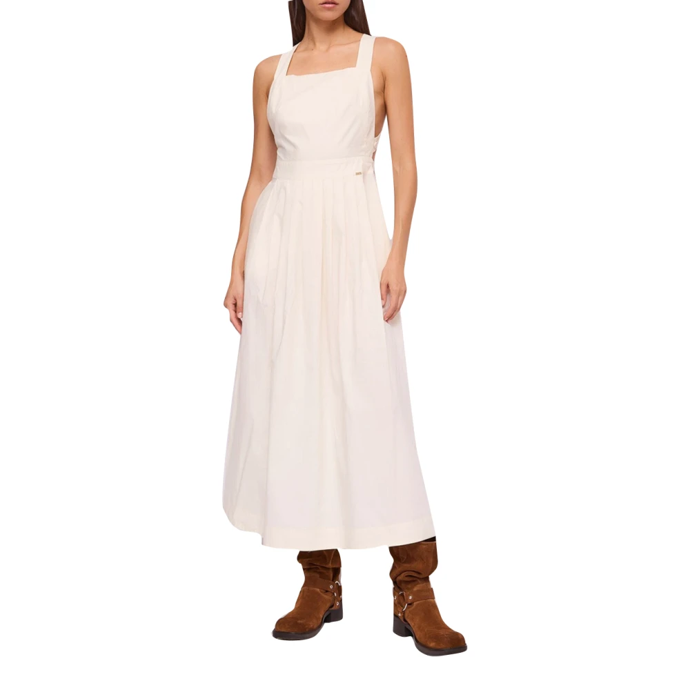 Gaudi Women's Beige Longuette Dress - Maxi Dresses - S - Dresses