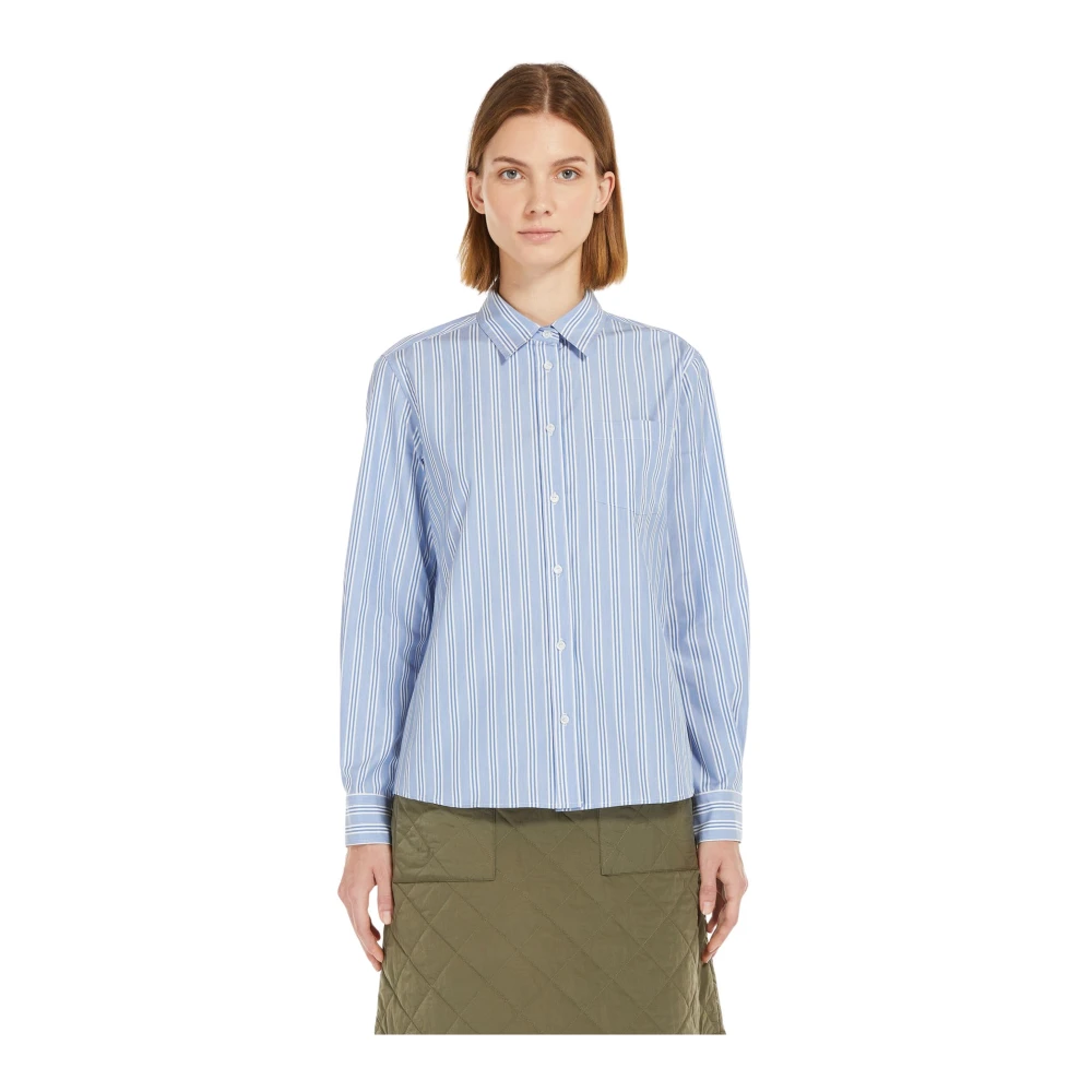 Max Mara Weekend Blouse Bahamas Blue Dames