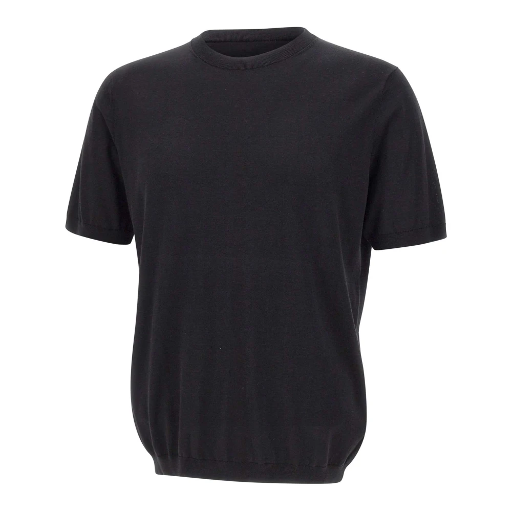 Kangra Men's Black Round-Neck Knitwear - Round-Neck Knitwear - 5XL - Knitwear