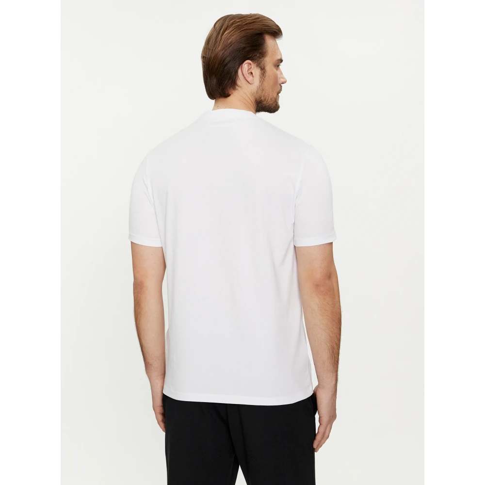 Karl Lagerfeld Baltisch T-shirt met smalle merknaam White Heren