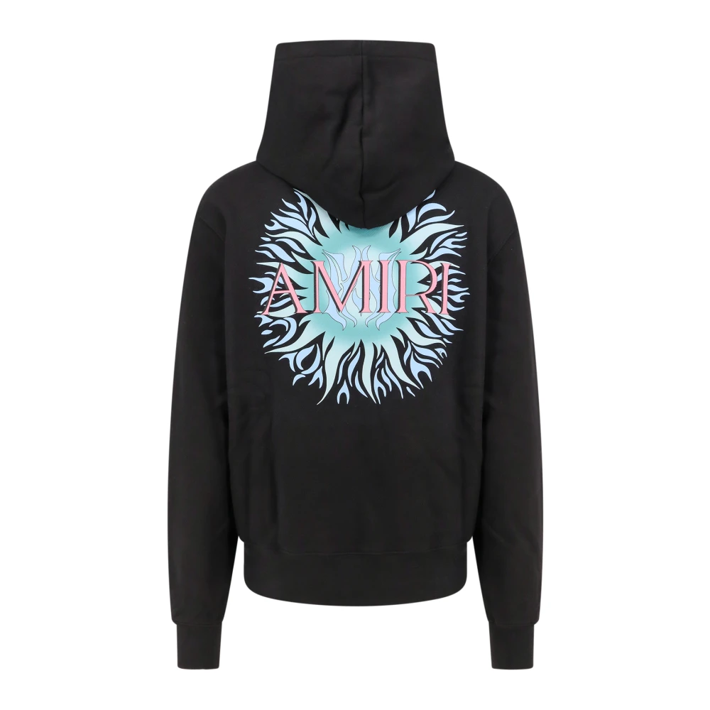 Amiri Zon Logo Katoenen Sweatshirt Hoodie Black Heren