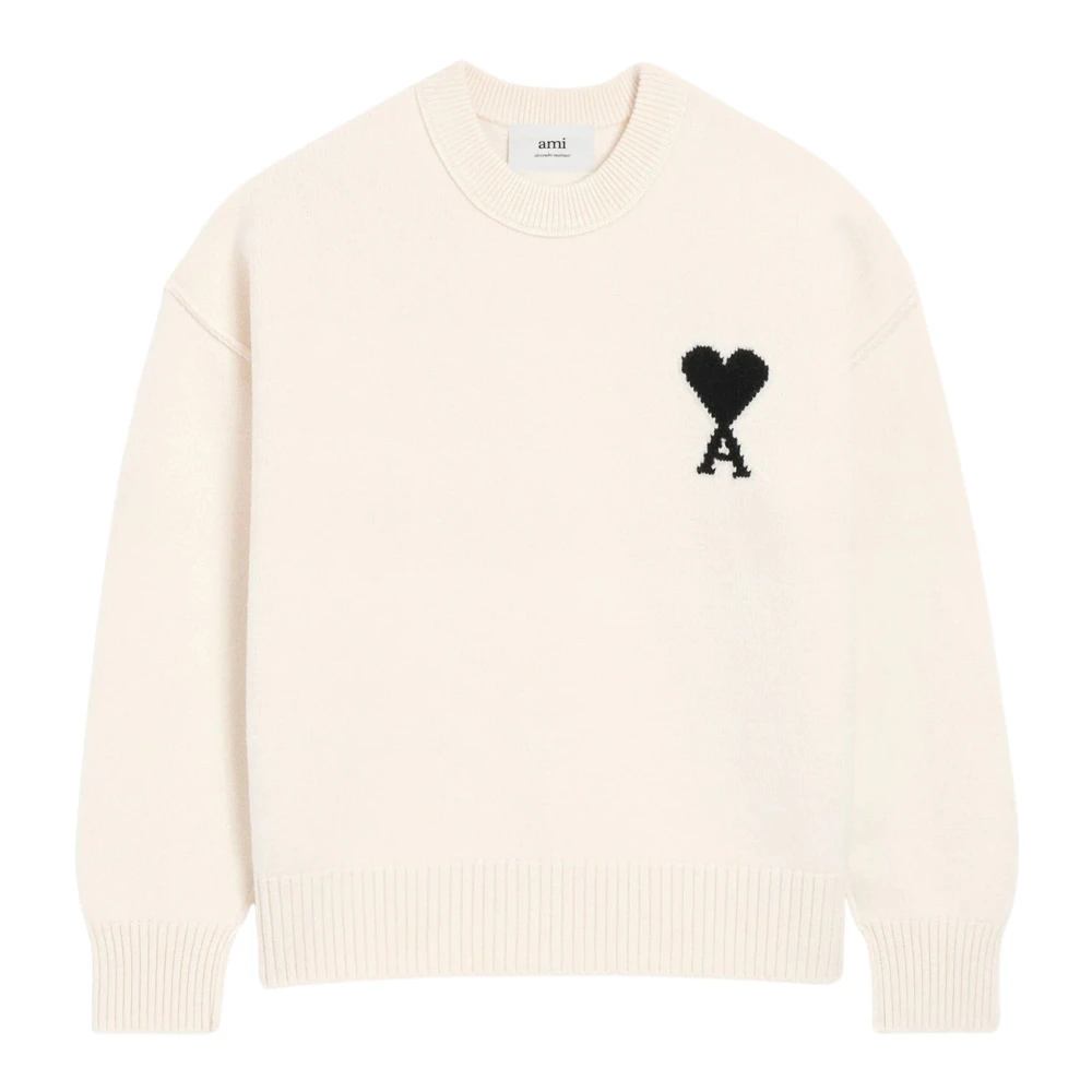 Ami Paris Uomo Bianco Maglie, Xs, New,