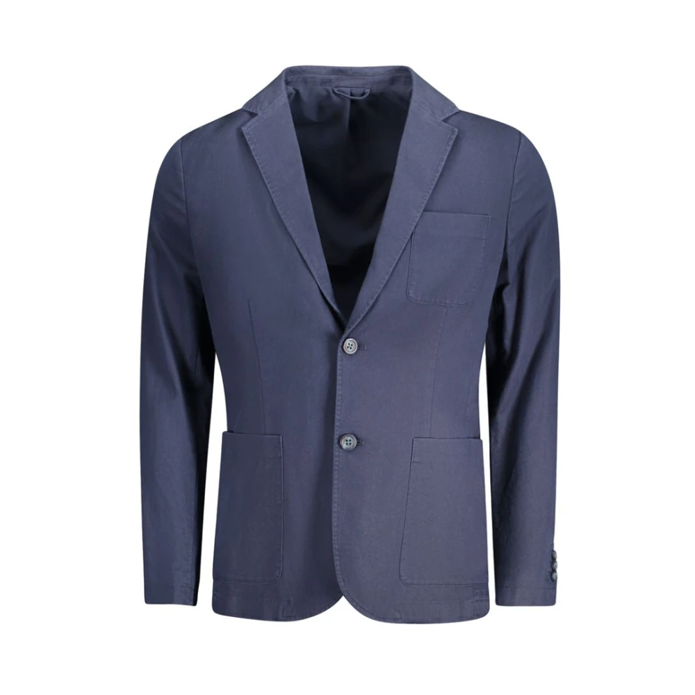 Guess Blauwe Katoenen Jas Blue Heren