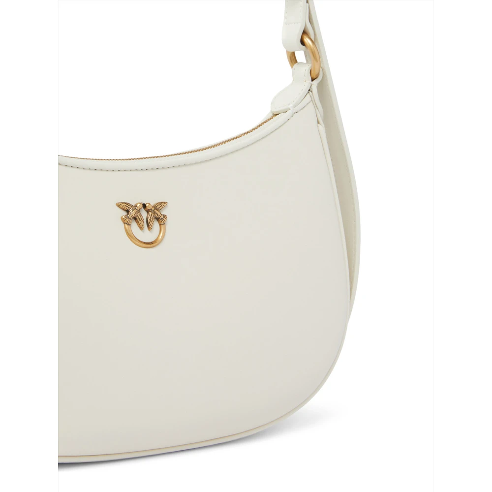 pinko Mini Half Moon Mode Tas White Dames