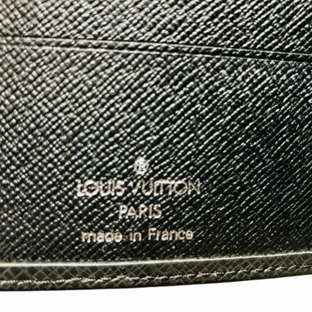 Louis Vuitton Vintage Pre-owned Leather wallets Black Heren
