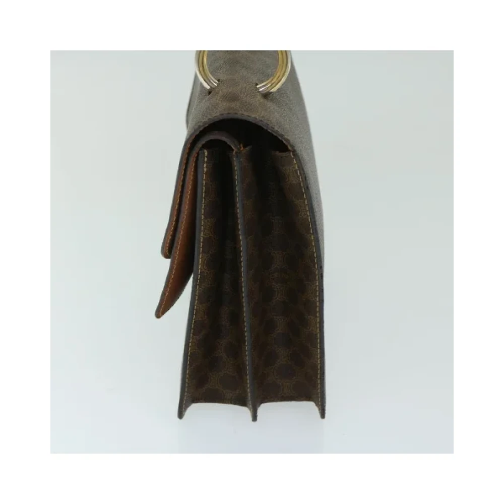 Celine Vintage Pre-owned Fabric handbags Brown Dames