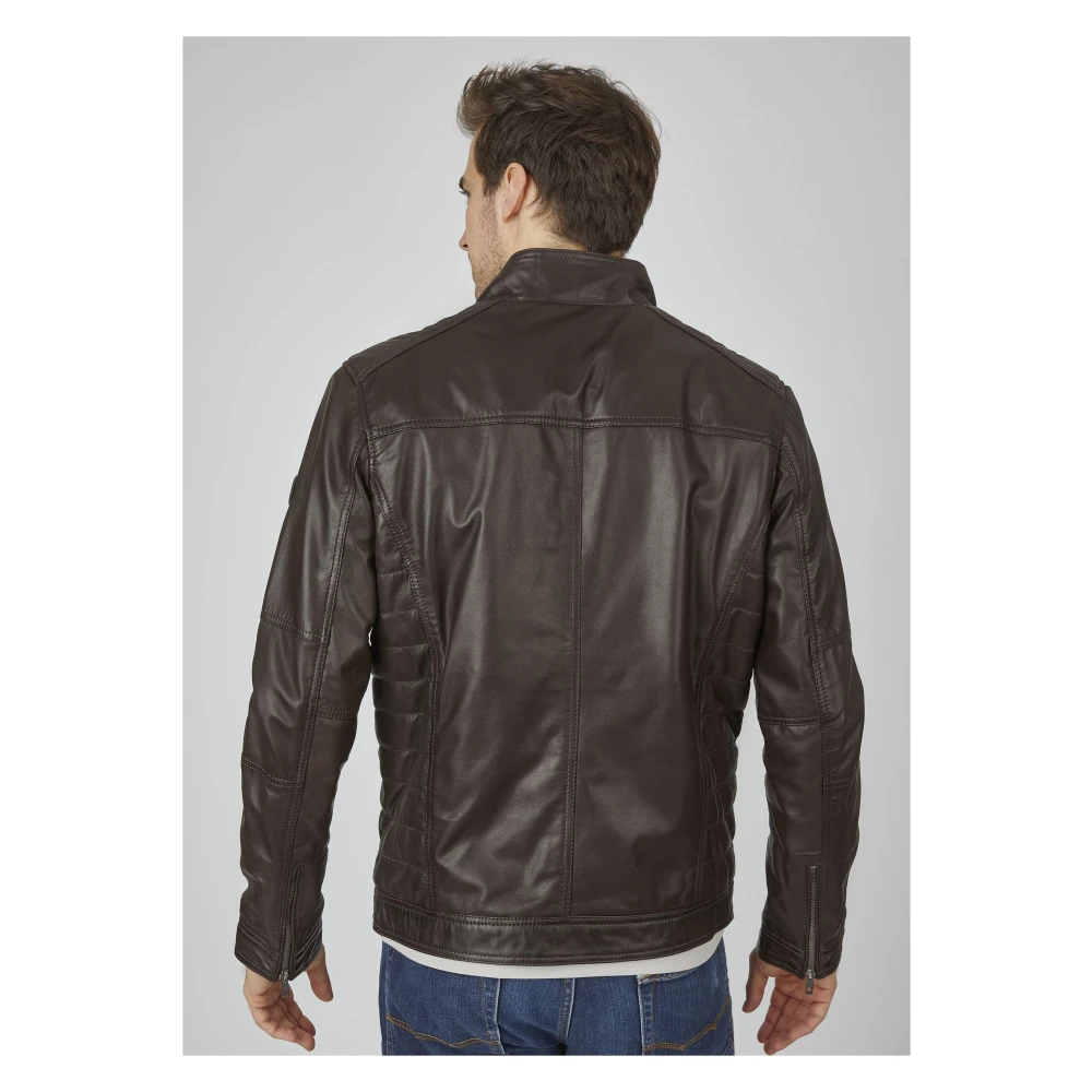 Bugatti Heren Leren Jas Bufidelio Brown Heren
