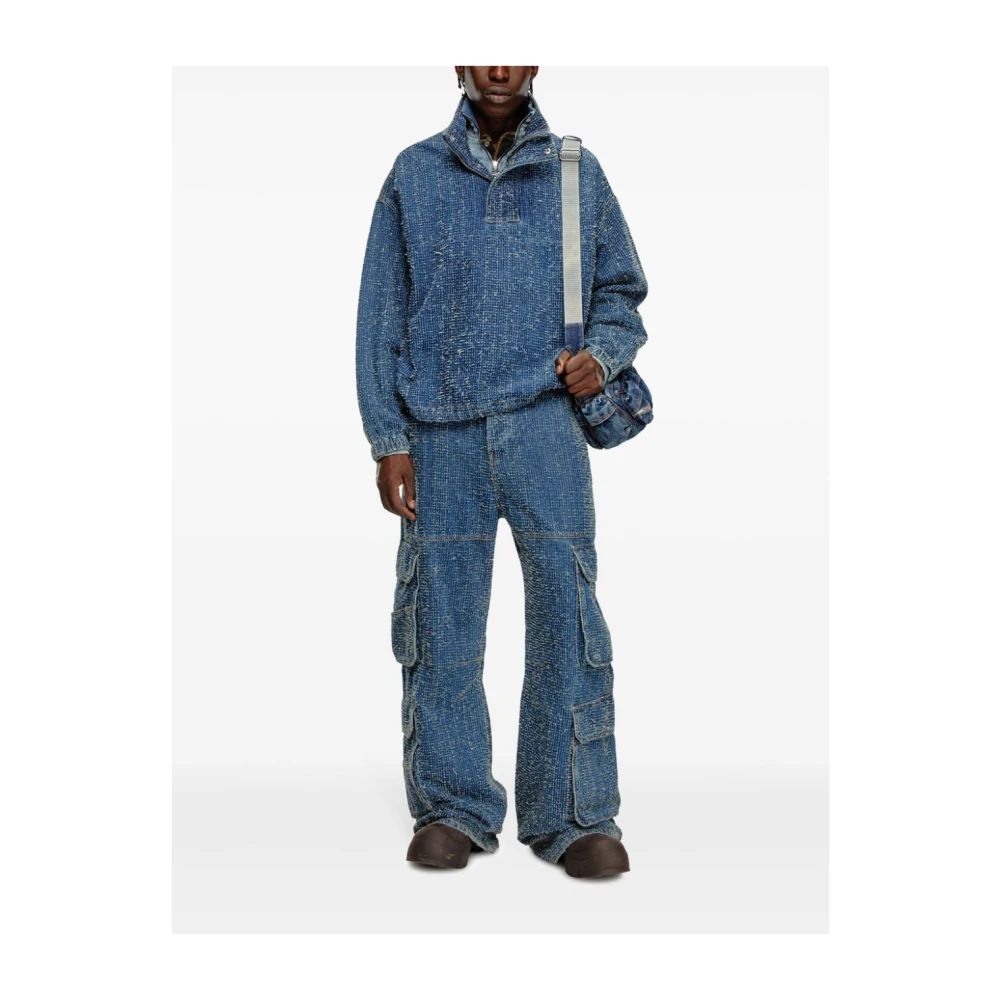 Diesel Cargo Broek met D-Sire Stijl Blue Dames