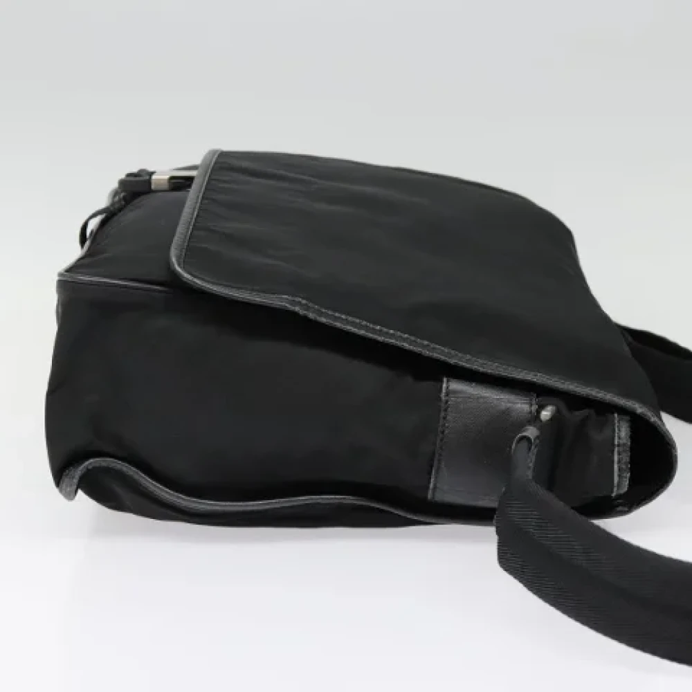 Prada Vintage Pre-owned Canvas prada-bags Black Dames