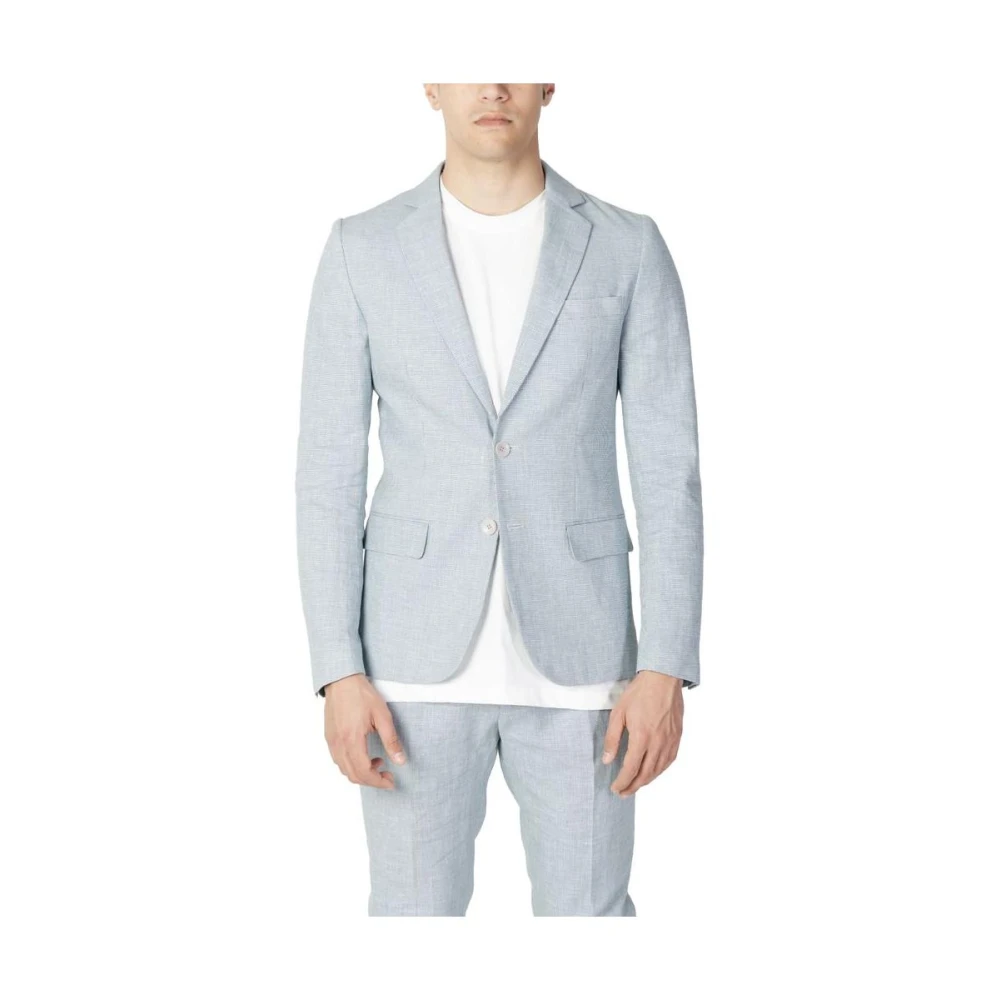 Antony Morato Men's Green Linen Blazer Summer Suit