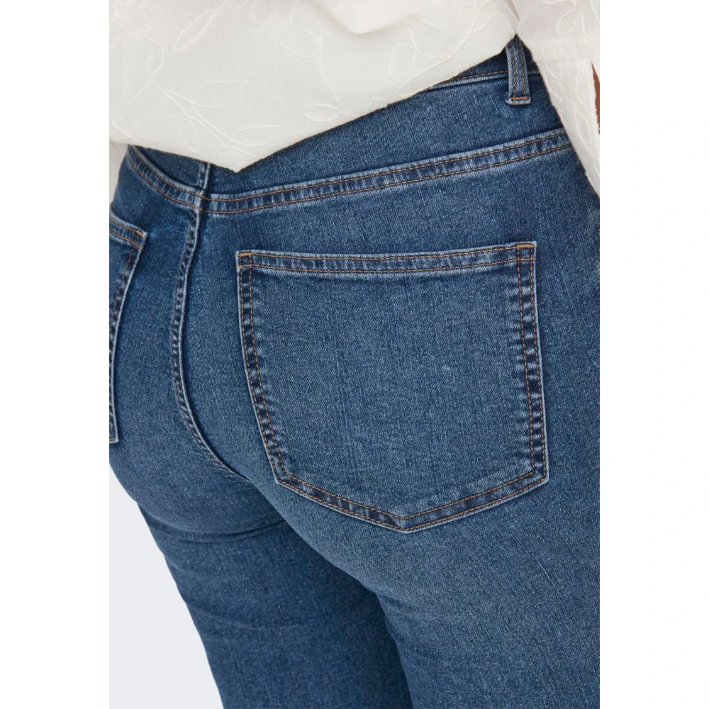 Jacqueline de Yong Hoge Taille Skinny Fit Jeans Blue Dames