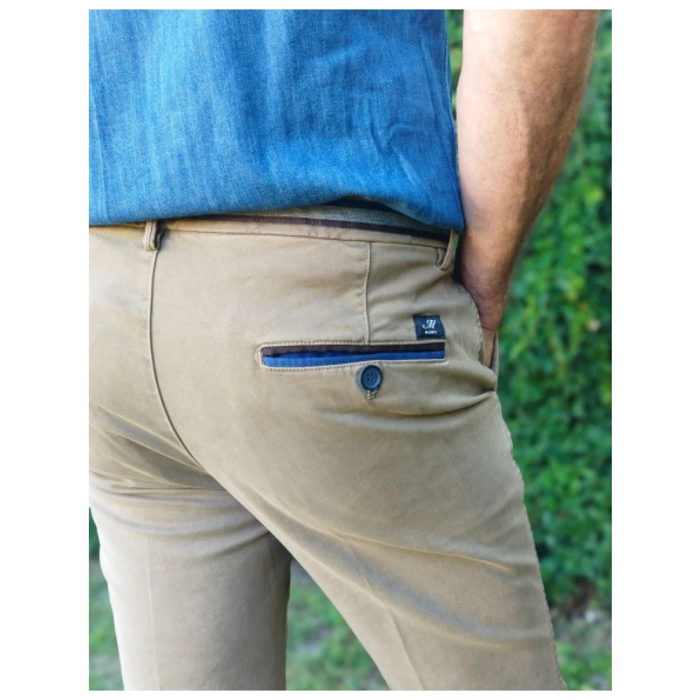 Mason's Slim Fit Chino Broek Beige Heren