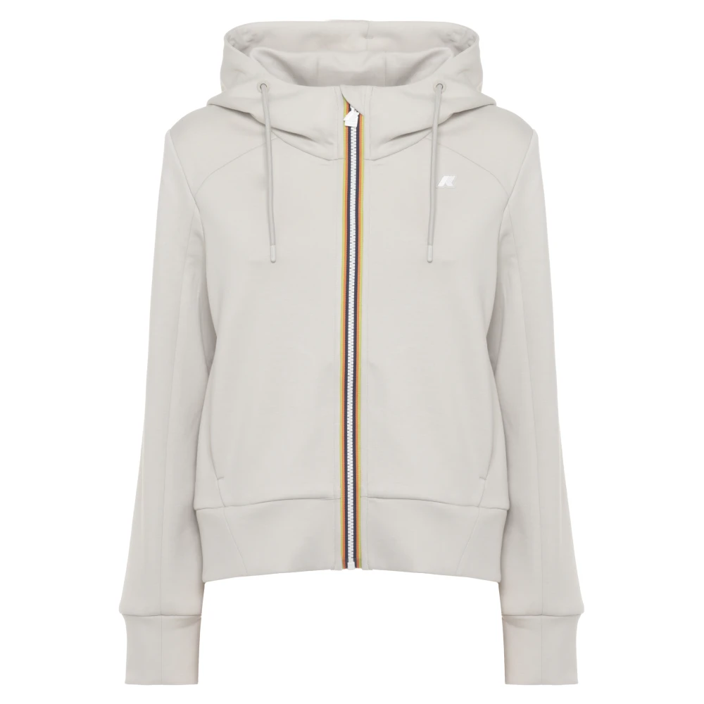 K-Way Donna Beige Felpe, M, New,
