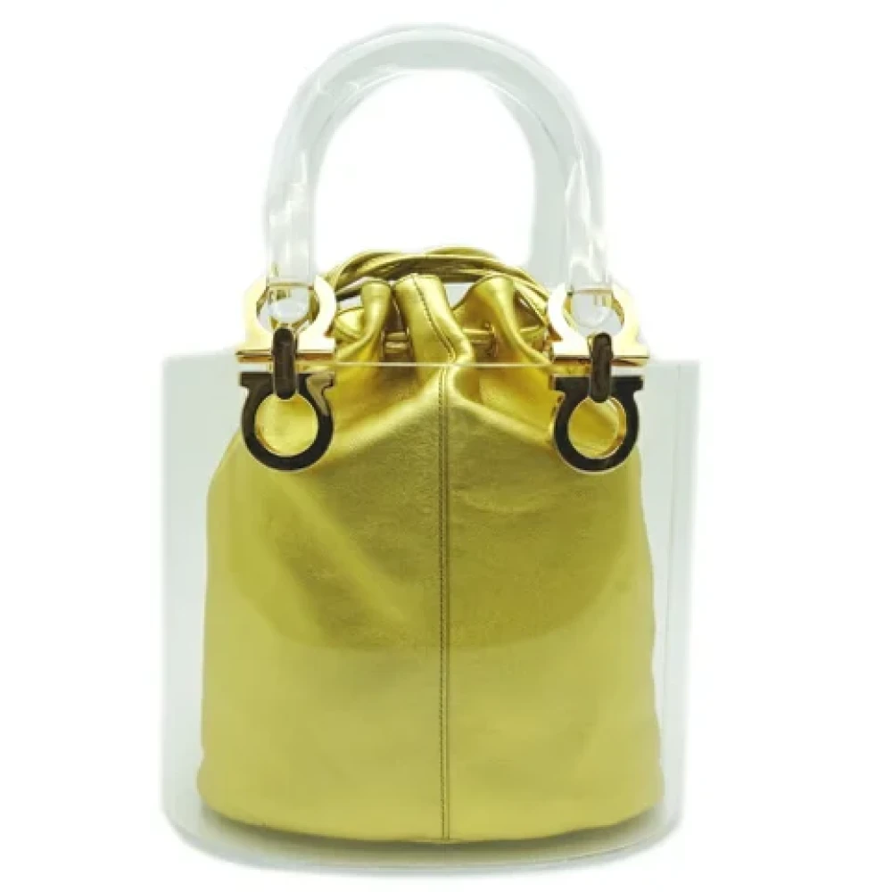 Salvatore Ferragamo Pre-owned Fabric handbags Green Dames