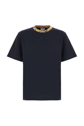 T-shirt med kantdetaljer