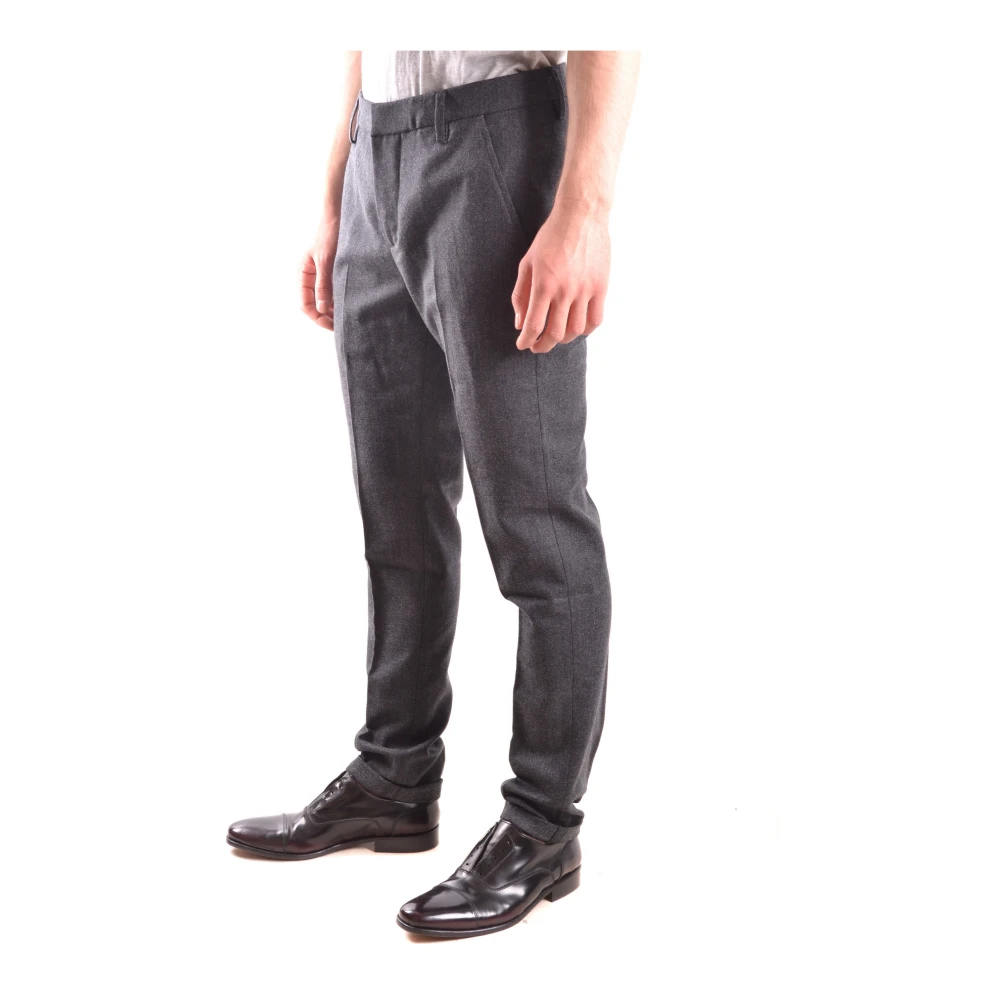 Dondup Grijze Gemarmerde Zakelijke Broek Gray Heren