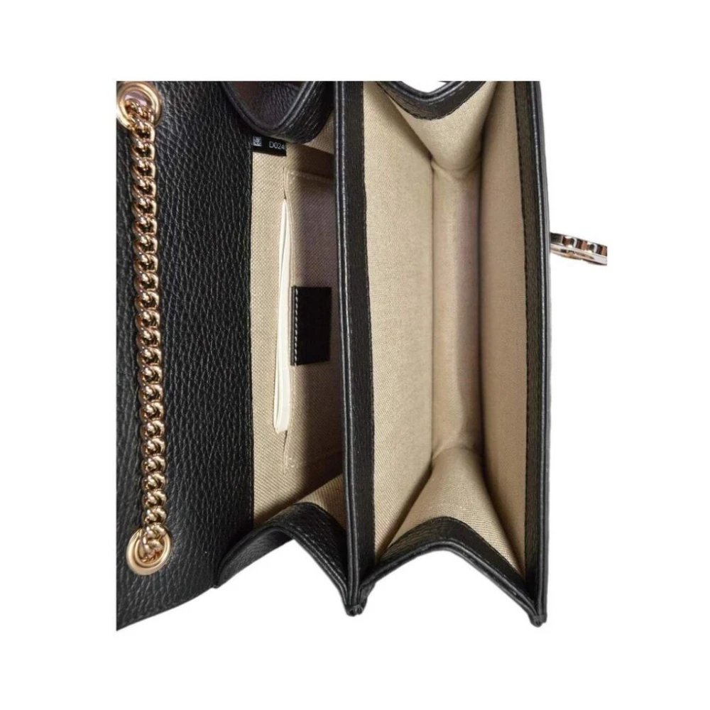 Gucci Interlocking Schoudertas Black Dames