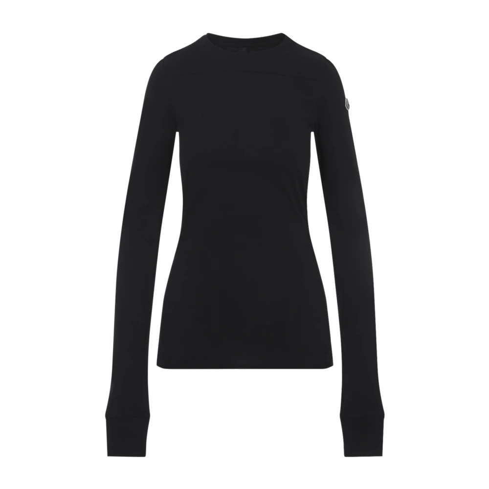 Moncler Women's Black Long Sleeve T-Shirts, M, Girder Ls T-Shirt
