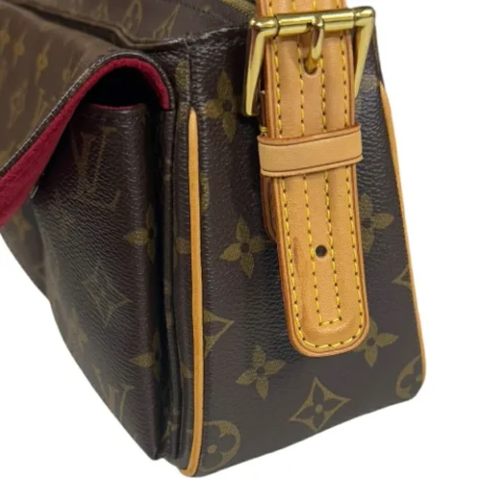 Louis Vuitton Vintage Pre-owned Canvas shoulder-bags Brown Dames