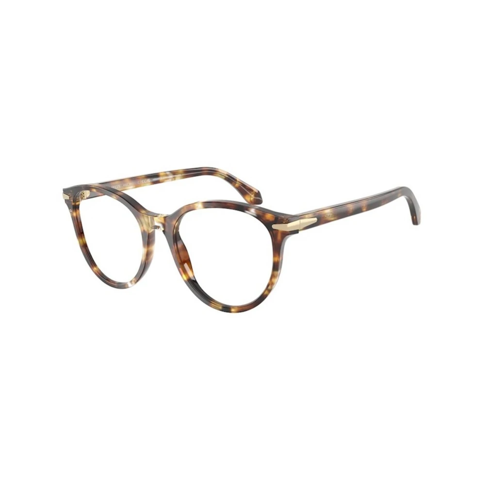 Giorgio Armani Women's Brown Glasses, 50 Mm, Round Optical Frame
