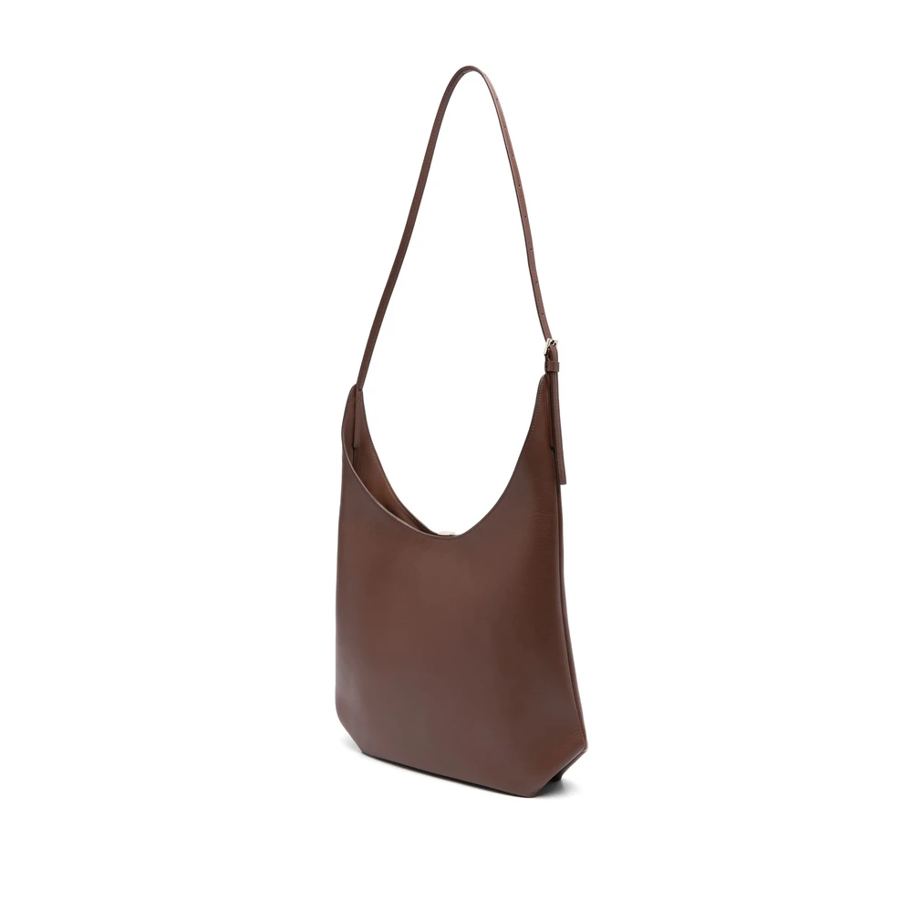Loulou Studio Bruine Schoudertas met Afneembare Pouch Brown Dames