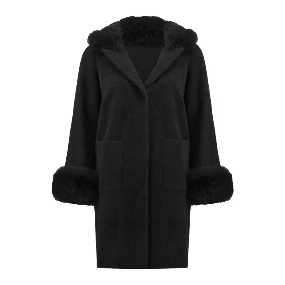 Joseph Ribkoff Stijlvolle jas met 100% samenstelling Black Dames