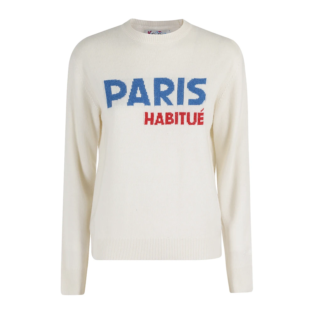 MC2 Saint Barth Stijlvolle Crewneck Sweater White Dames