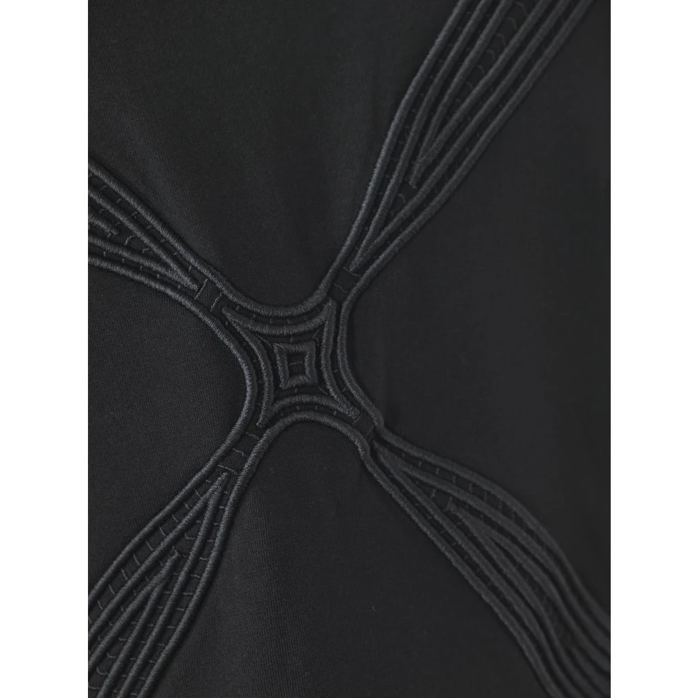 Off White Zwarte T-shirts en Polos Black Dames