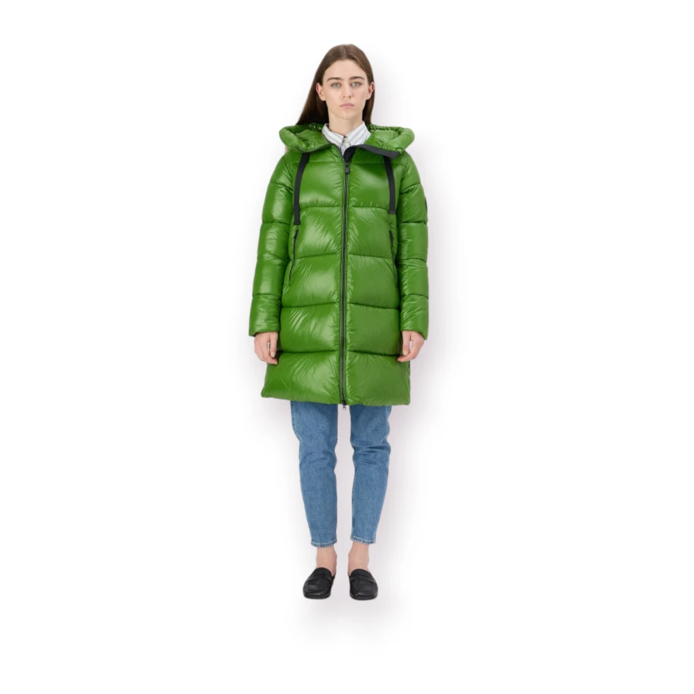 Save The Duck Lichtgewicht Parka Jas Green Dames