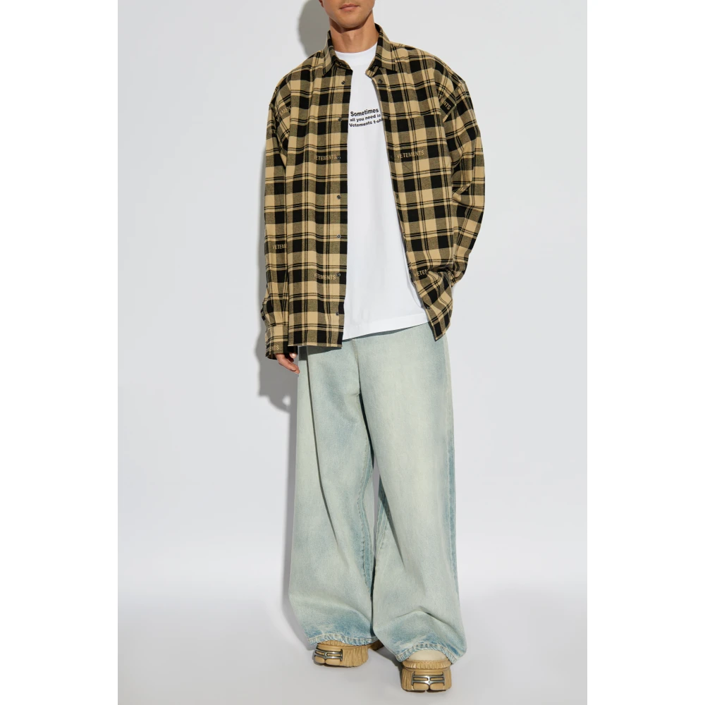 Vetements T-shirt met print White Heren